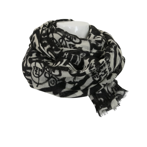  Verivinci scarf wool black white why