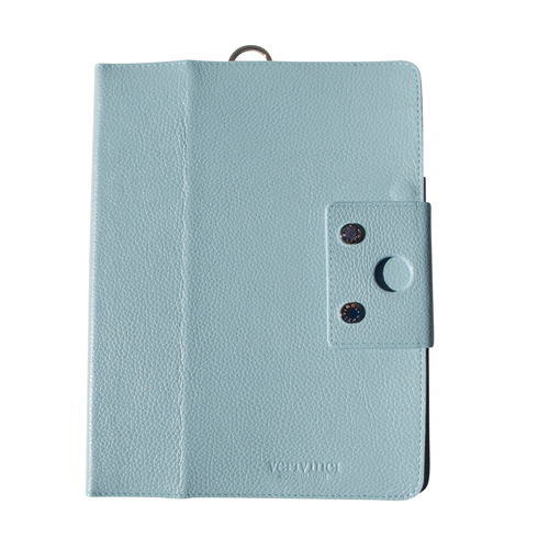 Ipad paddy function Pebble cow Leather with snapbutton and Verivinci hook in metal for wall hanging